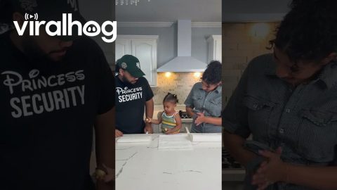 Daughter Immediately Shares Spare Treats || ViralHog