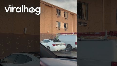 Baseball-Sized Hail Damages Fremont, Nebraska || ViralHog