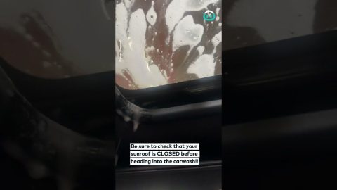Sunroof Opened During Car Wash || ViralHog