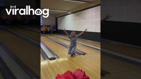 A Unique Bowling Technique Gets a Strike || ViralHog