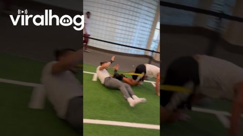 Resistance Training Turned Into a Front Flip || ViralHog
