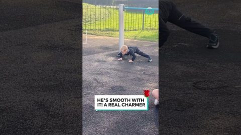 Toddler Flirts With Girls At The Park || ViralHog