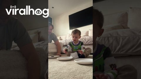 Seeing if Our Toddler Will Share a Cookie || ViralHog