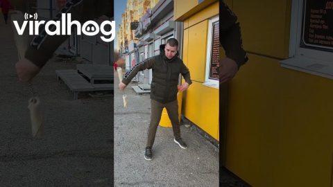 Man Spins Shawarma-like Nunchaku || ViralHog
