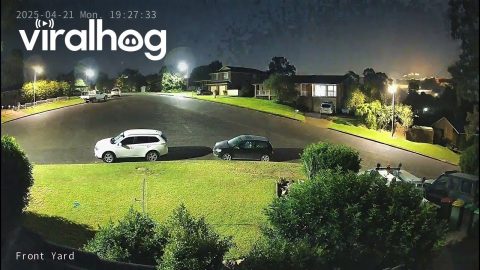Home Security Footage of Meteor || ViralHog