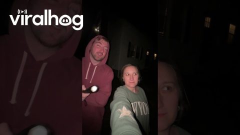 Couple Sees Rainbow On Full Moon Night || ViralHog