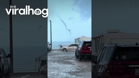 View of Water Spout From Playa Bonita RV Park || ViralHog