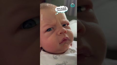 Baby Frowns at New Toy || ViralHog