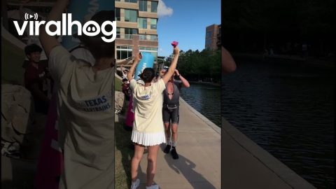 Husband in the Midst of an Ironman || ViralHog