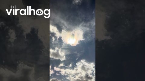 Parhelion Illusion Causes Six Suns Over Las Vegas || ViralHog