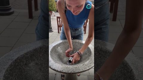 Physics Student Struggles to Fill Water Bottle || ViralHog