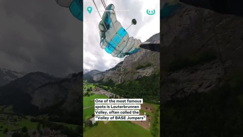 A Beautiful Basejump In Switzerland || ViralHog