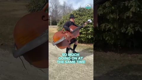 Unicycle Meets Upright Bass and Kazoo || ViralHog