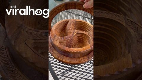 Cool Wood Workmanship In Thrift Store Find || ViralHog