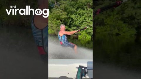Barefoot Water Ski Transfer || ViralHog