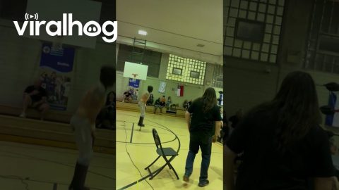 Pogo Stick Wrestler || ViralHog