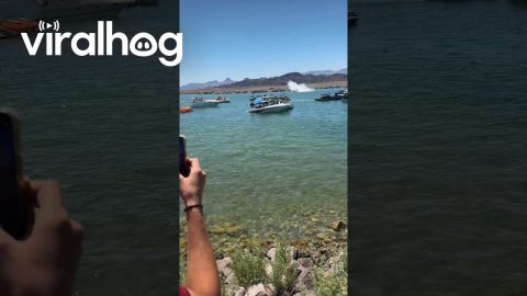 Racing Boat Somersaults Through Air || ViralHog