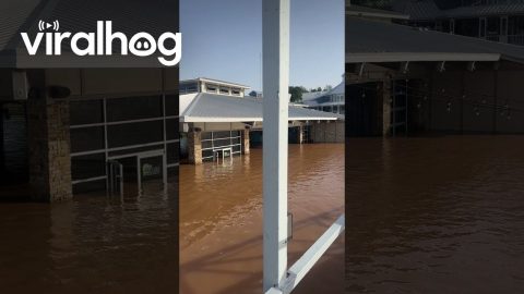 Water Levels Rise at Lake Texoma || ViralHog