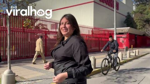 Bicycle Collides With Street Reporter || ViralHog
