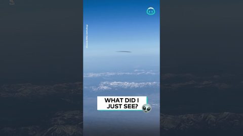 Strange Flying Blur Spotted Through Airplane Window || ViralHog