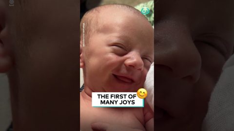 Newborn Baby's First Smile || ViralHog