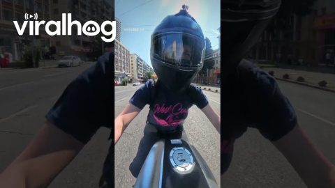 Driver Cuts In, Biker’s Fast Reflex Saves the Day || ViralHog
