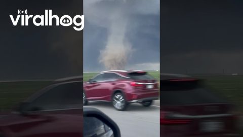 Colorado Twister Touches Down Off I-70 || ViralHog