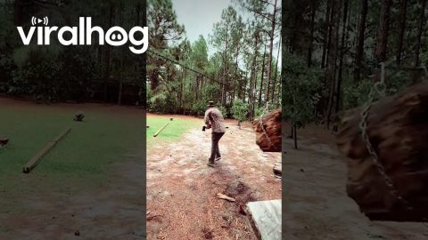 The Art of Axe Throwing || ViralHog