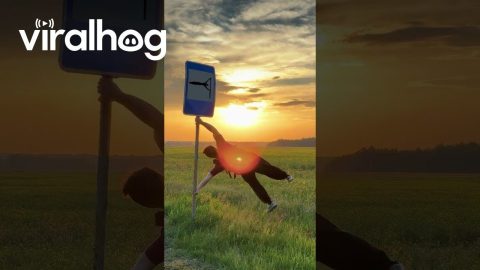 Street Sign Encourages Human Flag || ViralHog