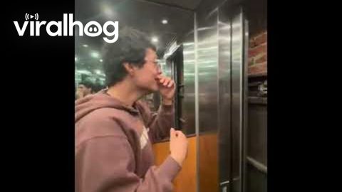 Panic Laughter in a Broken Elevator || ViralHog