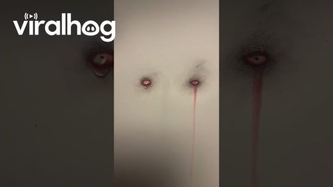 Creepy Crying paper || ViralHog