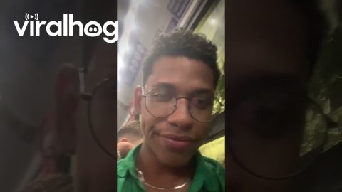 Rain Pours Into Public Transport Through Open Sunroof || ViralHog