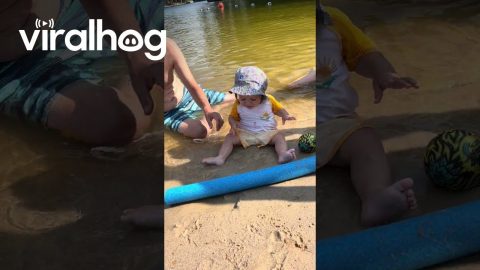 Mean Parents Stop Son From Eating Beach Sand || ViralHog
