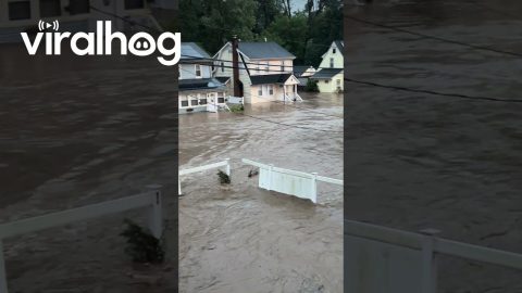 Heavy Flooding in North Plainfield, New Jersey || ViralHog