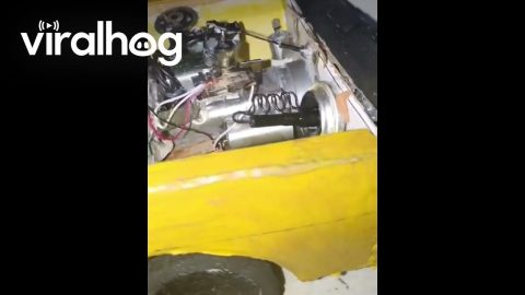 Small Version of an Old French Car || ViralHog