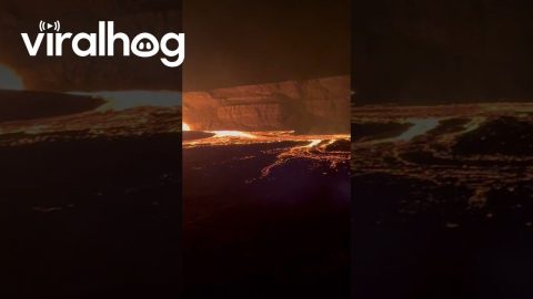Lava Flowing from Kīlauea Volcano || ViralHog