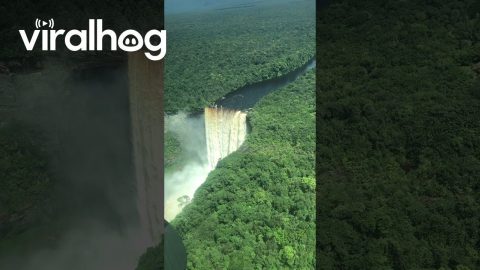 Aerial View of Kaieteur Falls in Guyana || ViralHog