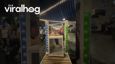 Couple's Carnival Challenge Comes Down to a Neck-and-Neck Finish || ViralHog