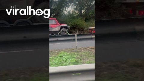 Baby and Parent Car Getting Towed || ViralHog