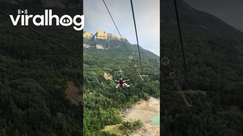 Tena Valley Zip Line Ride || ViralHog