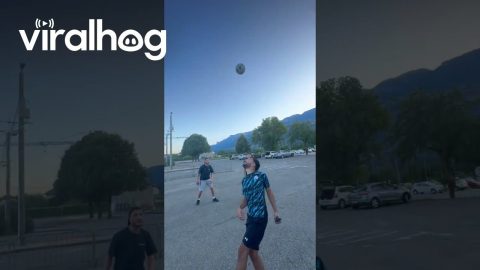 Juggling Circle to Pass the Time || ViralHog