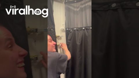 Airbnb Bucket Shower || ViralHog