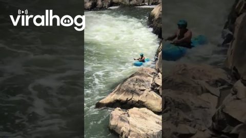Kayaker Found the Perfect Line Over the Potomac River Falls || ViralHog