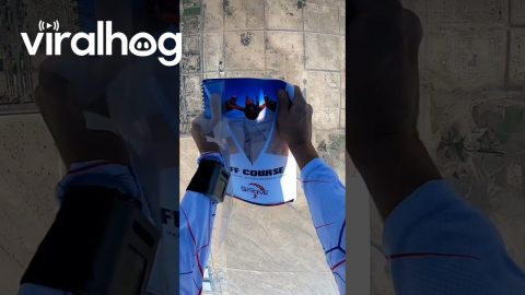 Skydiver Learns on the Job || ViralHog
