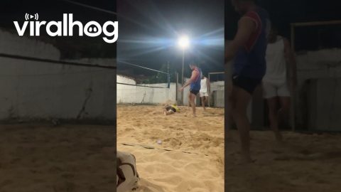 Footvolley Player Gets Sport Confused || ViralHog