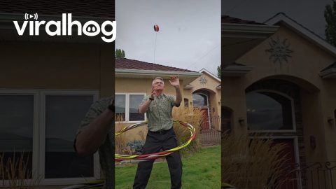2 Yo-Yos, 2 Hula Hoops, 1 Man || ViralHog
