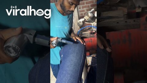 How Holey Jeans Are Made || ViralHog
