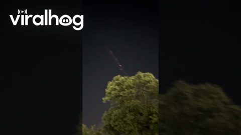 Starlink Satellite Debris Reenters Atmosphere Over Sacramento || ViralHog