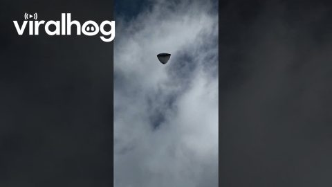 Flying Tent Spotted in the Sky || ViralHog