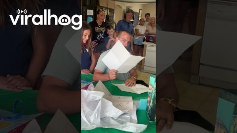 Step-Dad Asked To Adopt Daughter On His Birthday || ViralHog